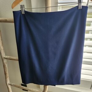 MM Lafleur Classic Navy Pencil Skirt